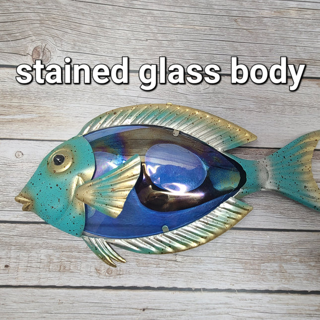 Fish Wall Art, Fish Wall Decor, Dory Fish Outdoor Wall Decor, Fish Gifts, Iron Fish Wall Art - Pink Horse Florida