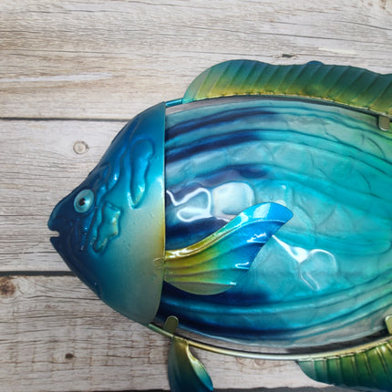 Fish Wall Art Metal Fish Decor Metal Wall Art Stained Glass Angel Fish Outdoor Wall Decor Fish Gift Angel Fish Wall Art Metal - Pink Horse Florida