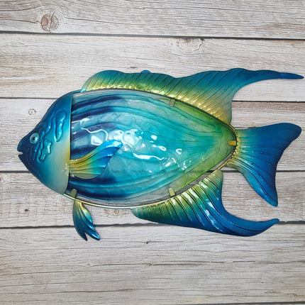 Fish Wall Art Metal Fish Decor Metal Wall Art Stained Glass Angel Fish Outdoor Wall Decor Fish Gift Angel Fish Wall Art Metal - Pink Horse Florida