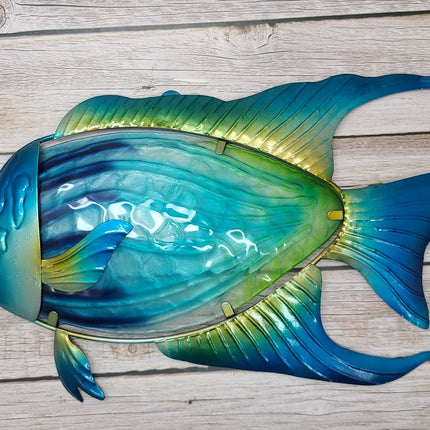 Fish Wall Art Metal Fish Decor Metal Wall Art Stained Glass Angel Fish Outdoor Wall Decor Fish Gift Angel Fish Wall Art Metal - Pink Horse Florida