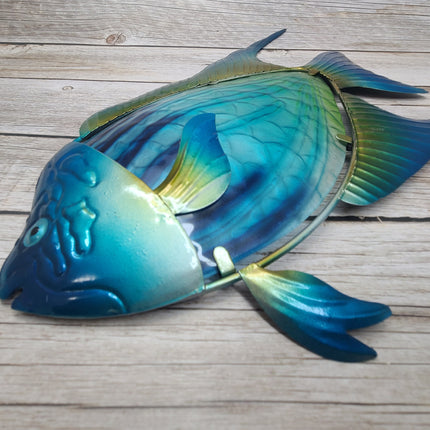 Fish Wall Art Metal Fish Decor Metal Wall Art Stained Glass Angel Fish Outdoor Wall Decor Fish Gift Angel Fish Wall Art Metal - Pink Horse Florida