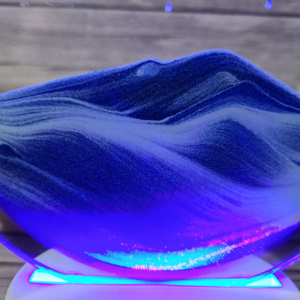 3D Moving Sand Lamp, Ocean Lamp, Quicksand Lamp, 3D Night Light Sand night light Beach-themed night light Sand Coastal night light - Pink Horse Florida