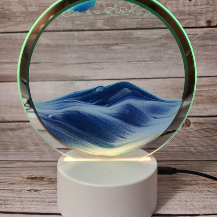 3D Moving Sand Lamp, Ocean Lamp, Quicksand Lamp, 3D Night Light Sand night light Beach-themed night light Sand Coastal night light - Pink Horse Florida