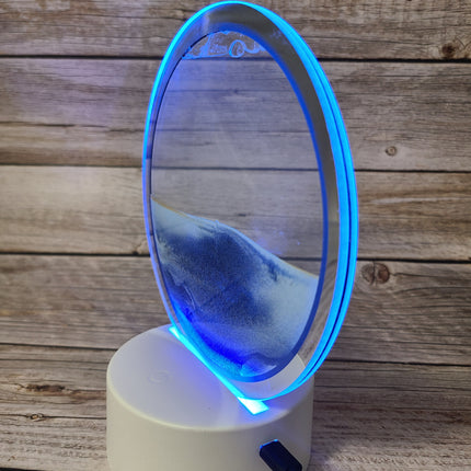 3D Moving Sand Lamp, Ocean Lamp, Quicksand Lamp, 3D Night Light Sand night light Beach-themed night light Sand Coastal night light - Pink Horse Florida