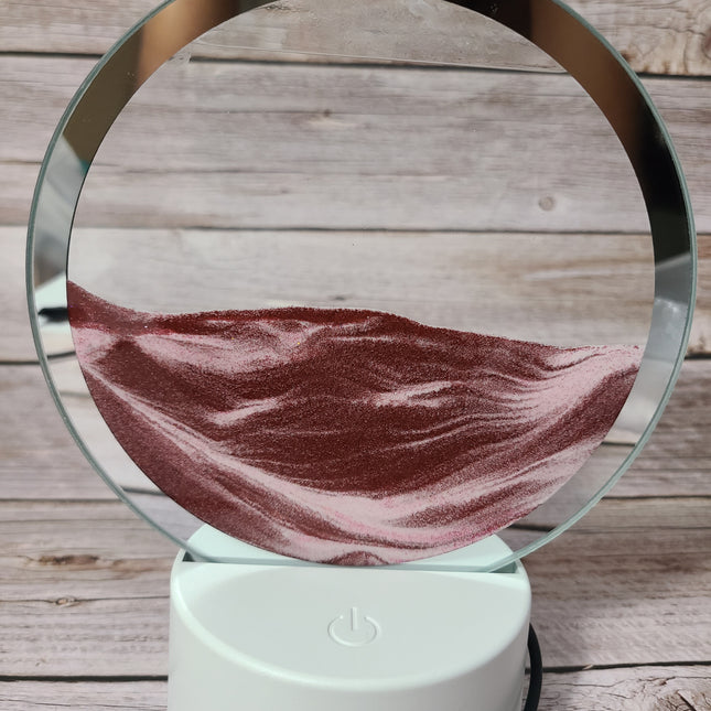 3D Moving Sand Lamp, Ocean Lamp, Quicksand Lamp, 3D Night Light Sand night light Beach-themed night light Sand Coastal night light - Pink Horse Florida