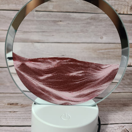 3D Moving Sand Lamp, Ocean Lamp, Quicksand Lamp, 3D Night Light Sand night light Beach-themed night light Sand Coastal night light - Pink Horse Florida