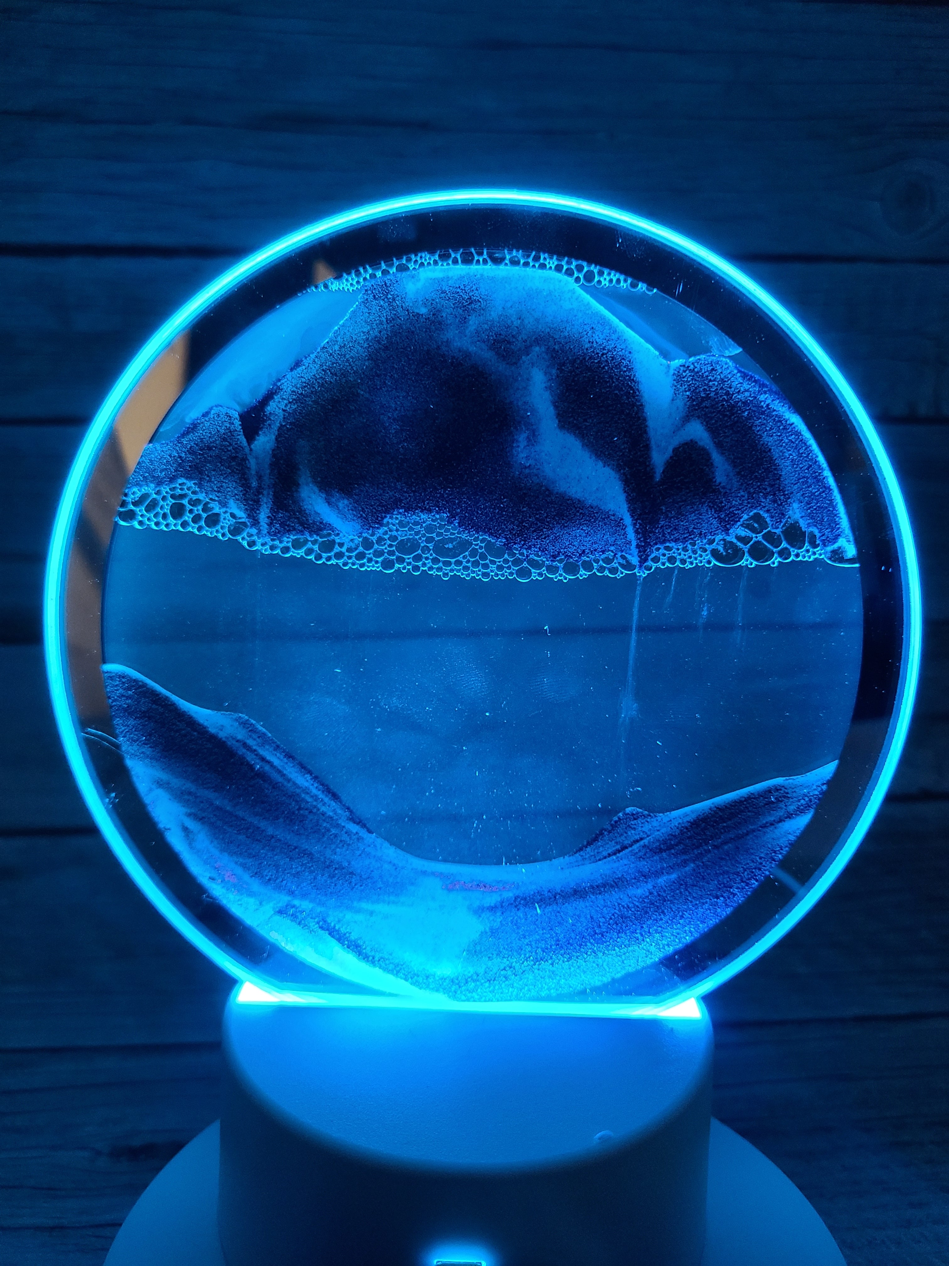 3D Moving Sand Lamp, Ocean Lamp, Quicksand Lamp, 3D Night Light Sand night light Beach-themed night light Sand Coastal night light - Pink Horse Florida