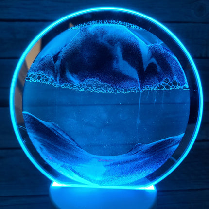 3D Moving Sand Lamp, Ocean Lamp, Quicksand Lamp, 3D Night Light Sand night light Beach-themed night light Sand Coastal night light - Pink Horse Florida