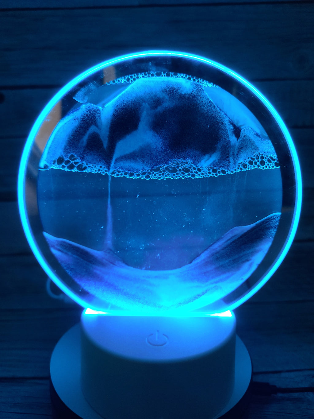 3D Moving Sand Lamp, Ocean Lamp, Quicksand Lamp, 3D Night Light Sand night light Beach-themed night light Sand Coastal night light - Pink Horse Florida