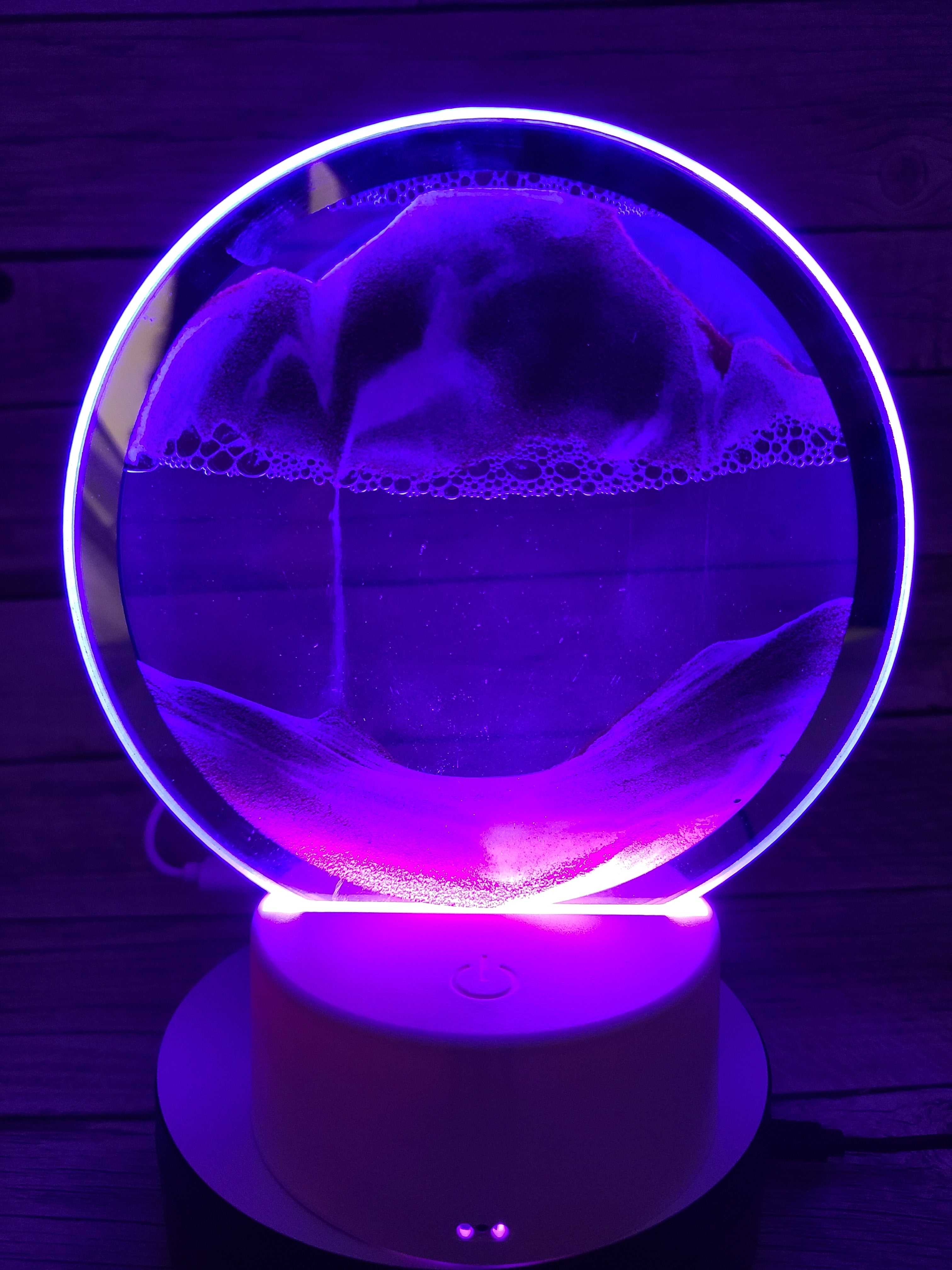 3D Moving Sand Lamp, Ocean Lamp, Quicksand Lamp, 3D Night Light Sand night light Beach-themed night light Sand Coastal night light - Pink Horse Florida