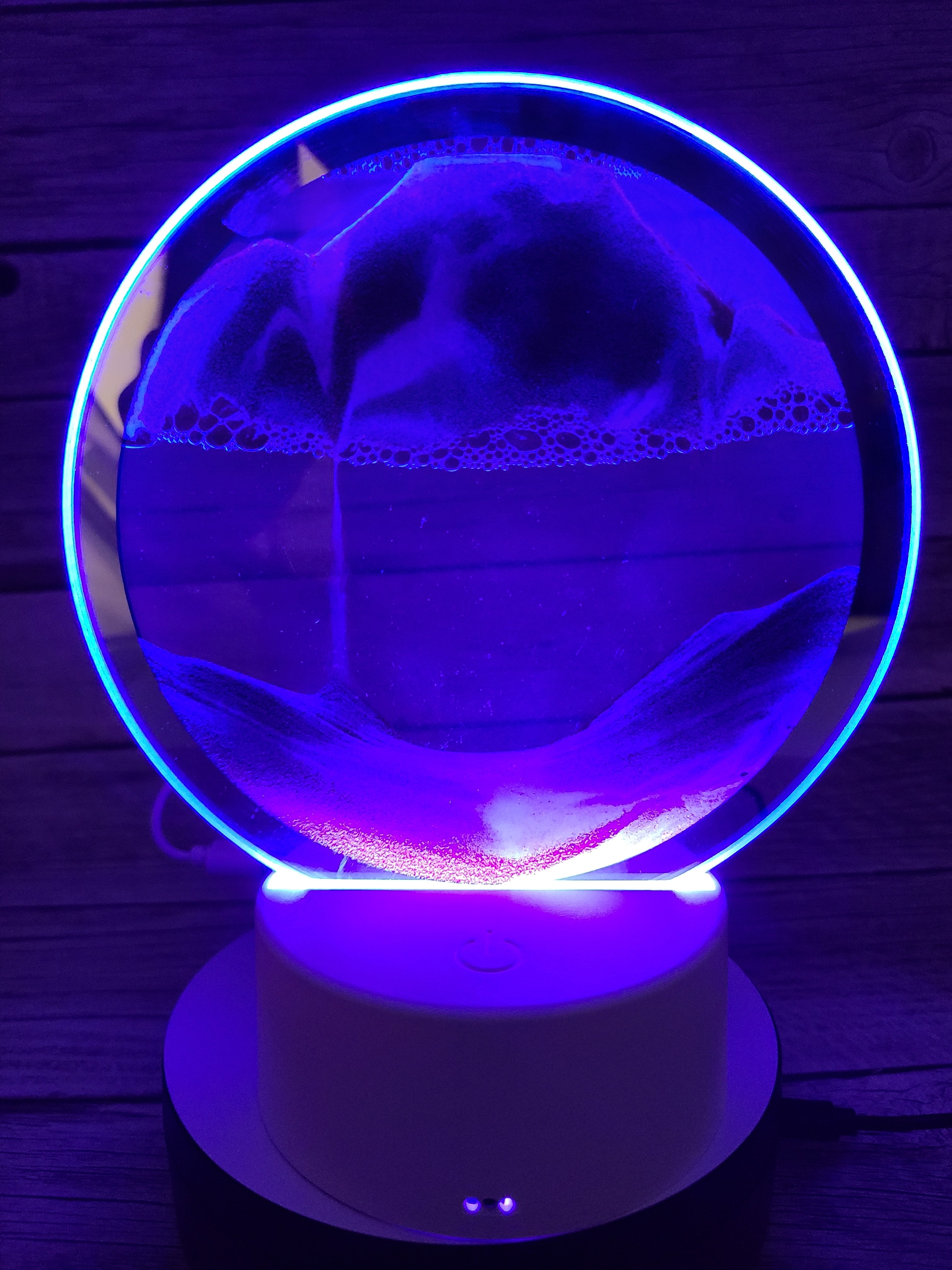 3D Moving Sand Lamp, Ocean Lamp, Quicksand Lamp, 3D Night Light Sand night light Beach-themed night light Sand Coastal night light - Pink Horse Florida