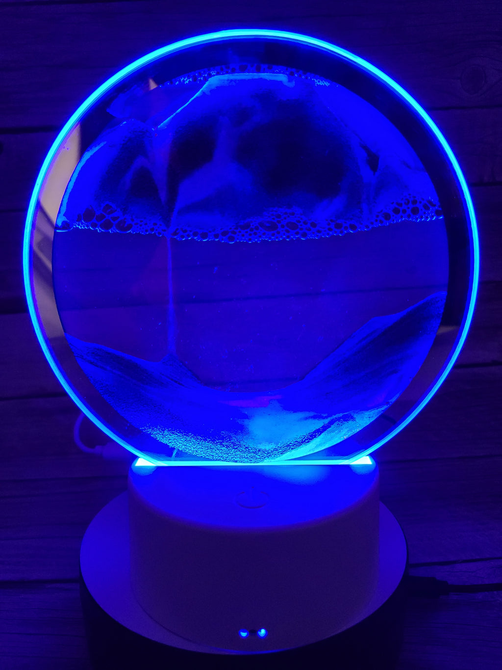 3D Moving Sand Lamp, Ocean Lamp, Quicksand Lamp, 3D Night Light Sand night light Beach-themed night light Sand Coastal night light - Pink Horse Florida