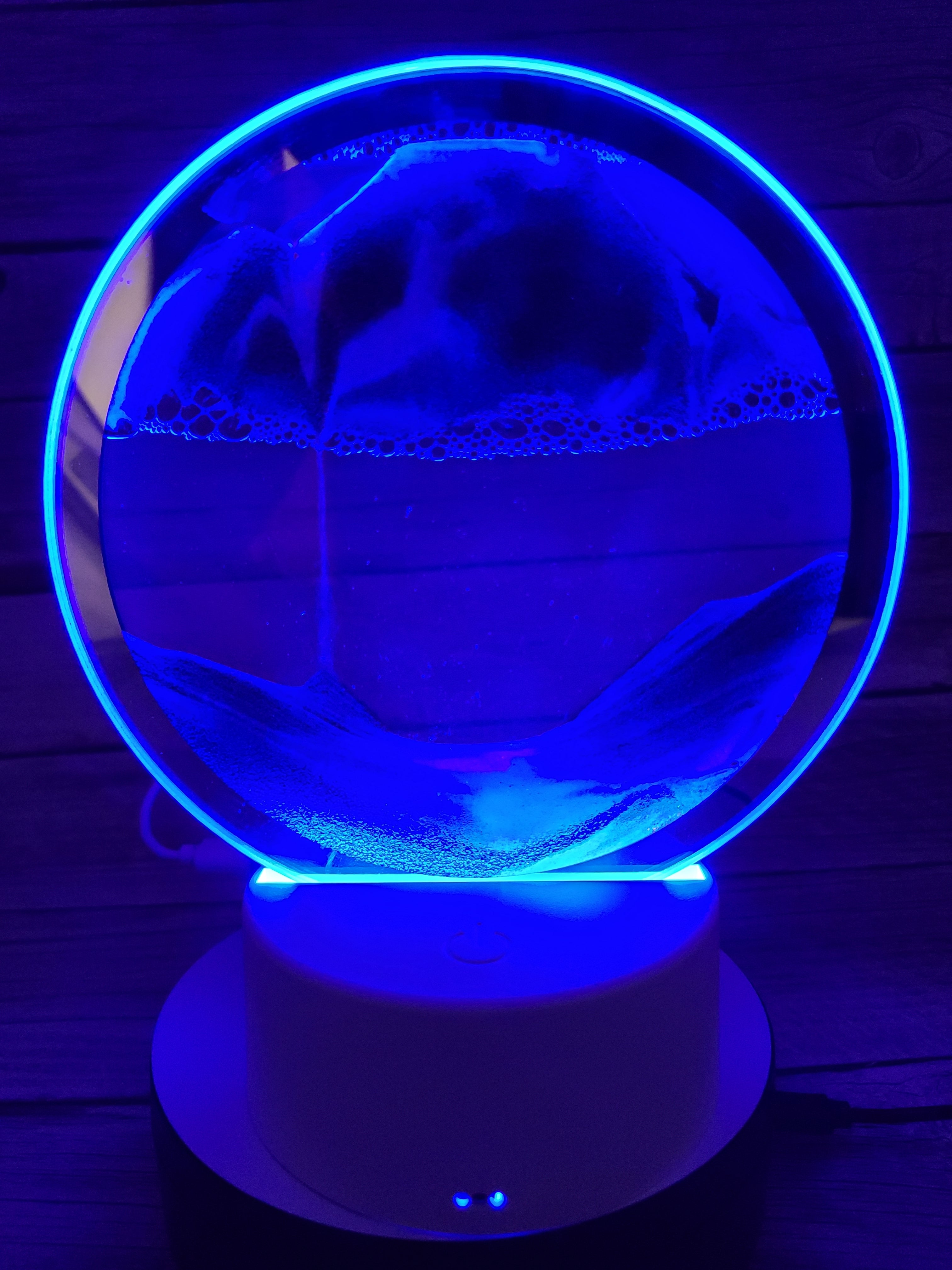 3D Moving Sand Lamp, Ocean Lamp, Quicksand Lamp, 3D Night Light Sand night light Beach-themed night light Sand Coastal night light - Pink Horse Florida