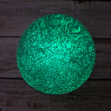 Aqua blue glow-in-the-dark jellyfish Luminescent marine art Glowing jellyfish decor Enchanting sculpture Ocean-inspired artwork figurine - Pink Horse Florida