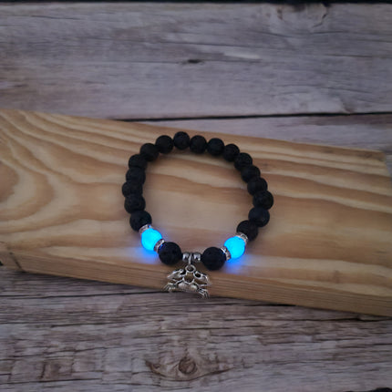 Beaded Crab Glow in the Dark Bracelet, Crab Bracelet Glow in the Dark Bracelets Bulk - Pink Horse Florida