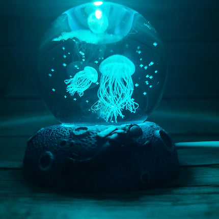 Crystal ball night light Decorative lighting Ambient illumination Tranquil glow Enchanting ambiance Mystical decor Soft illumination - Pink Horse Florida