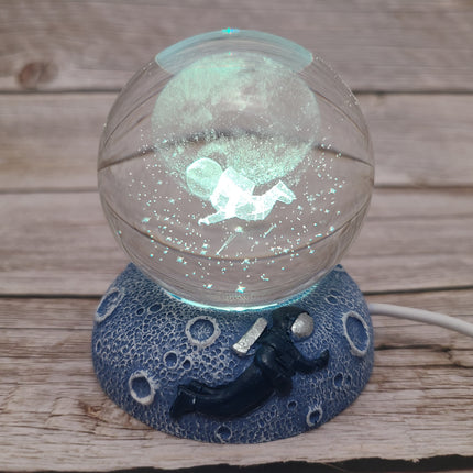 Crystal ball night light Decorative lighting Ambient illumination Tranquil glow Enchanting ambiance Mystical decor Soft illumination - Pink Horse Florida