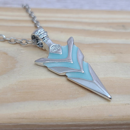 Glow-in-the-dark arrow necklace Luminescent arrow pendant Glowing arrow jewelry Enchanting glow necklace Arrow design with glow Nighttime accessory Directional charm Glow pendant with arrow motif - Pink Horse Florida