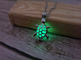 Glow in the Dark Turtle Necklace, Luminescent Jewelry, Glow Sea Turtle Pendant, Turtle-themed Accessory, Glowing Necklace, Nighttime Charm Necklace, Glow Pendant Jewelry - Pink Horse Florida