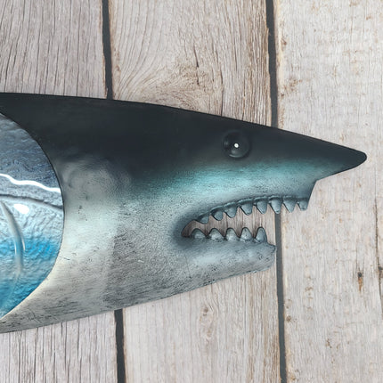 Shark Wall Art, Shark Wall Decor, Nautical Decor, Shark Gift, Shark Wall Accents, Shark Wall Sculpture - Pink Horse Florida