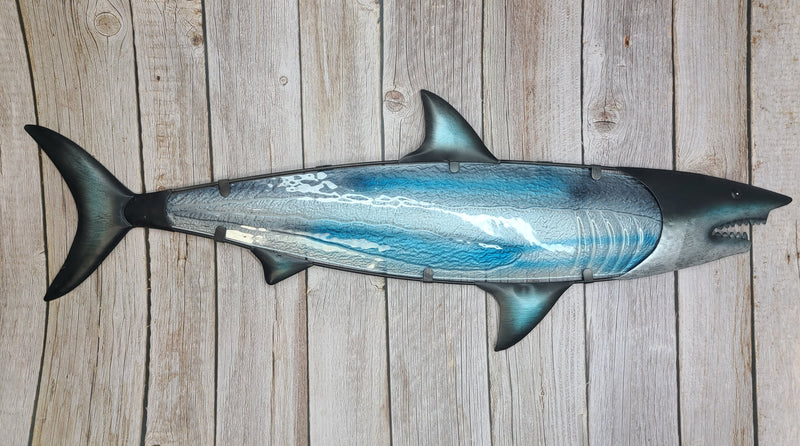 Shark Wall Art, Shark Wall Decor, Nautical Decor, Shark Gift, Shark Wall Accents, Shark Wall Sculpture - Pink Horse Florida