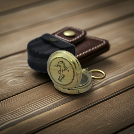 Antique Brass Compass