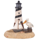 Lighthouse Beacon Salt and Pepper Shaker Holder Nautical Kitchen Decor lighthouse figurines - Pink Horse Florida