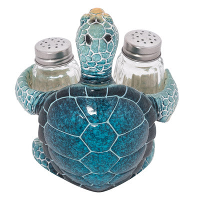 Turtle Salt and Pepper Shakers, Turtle Kitchen Decor Figurine, Sea Turtle Salt and Pepper Holders, Turtle Salt and Pepper Set - Pink Horse Florida