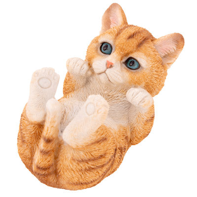 Orange Tabby Kitten Desk Accessory – Business Card & Cell Phone Holder