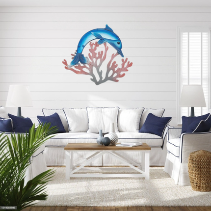 Dolphin Wall Art, Dolphin Wall Decor, Nautical Decor, Dolphin Gift, Dolphin Wall Accents, Dolphin Wall Sculpture - Pink Horse Florida