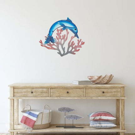 Dolphin Wall Art, Dolphin Wall Decor, Nautical Decor, Dolphin Gift, Dolphin Wall Accents, Dolphin Wall Sculpture - Pink Horse Florida