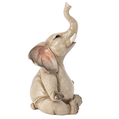 Meditating Elephant Figurine, Elephant Yoga, Elephant Gift, Elephant Figurine, Meditating Figurine - Pink Horse Florida