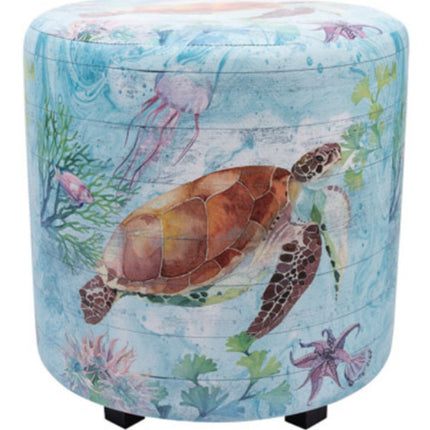 Turtle Stool, Coastal Stool, Coastal Decor, Beach Decor, Beach Stool, Turtle Chair, Coastal Chair,Figurine - Pink Horse Florida