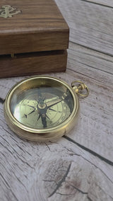 Antique Compass Reproduction, Vintage Compass, Brass Compass, Pocket Compass