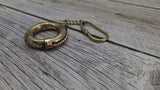 Life Ring Keychain, Life Ring, Antique Reproduction Brass Keychain, Nautical Keychain, Life Preserver Keychain