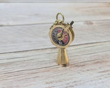 Telegraph Keychain, Brass Telegraph Keychain, Titanic Telegraph Keychain