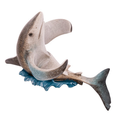 Shark Salt and Pepper Holder, Kitchen Decor Figurine, Shark Salt and Pepper Set, Shark Figurines - Pink Horse Florida