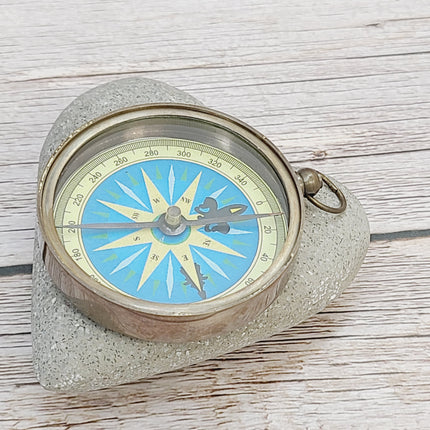 Antique Reproduction Compass, Antique Compass, Vintage Compass, Pocket Compass, Brass Compass - Pink Horse Florida