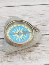 Antique Reproduction Compass, Antique Compass, Vintage Compass, Pocket Compass, Brass Compass - Pink Horse Florida