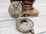 Antique Reproduction Compass, Antique Compass, Vintage Compass, Pocket Compass, Brass Compass - Pink Horse Florida