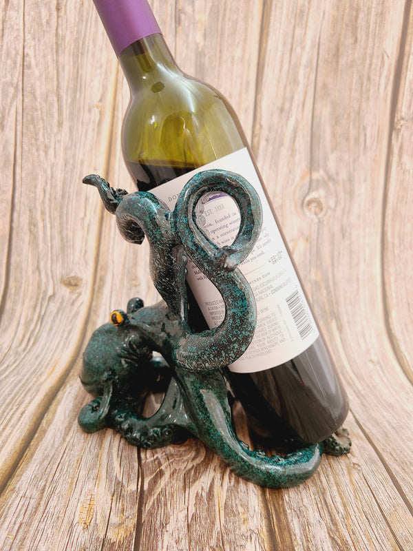 Octopus Bottle Holder, Wine Bottle Holder, Octopus Wine Bottle Holder, Nautical Wine Bottle Holder, - Pink Horse Florida