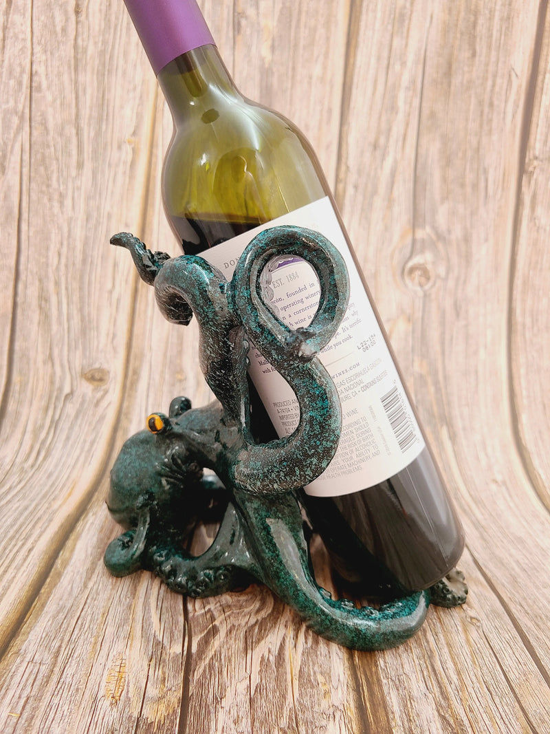 Octopus Bottle Holder, Wine Bottle Holder, Octopus Wine Bottle Holder, Nautical Wine Bottle Holder, - Pink Horse Florida