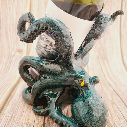 Octopus Bottle Holder, Wine Bottle Holder, Octopus Wine Bottle Holder, Nautical Wine Bottle Holder, - Pink Horse Florida