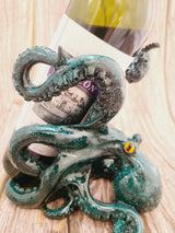 Octopus Bottle Holder, Wine Bottle Holder, Octopus Wine Bottle Holder, Nautical Wine Bottle Holder, - Pink Horse Florida