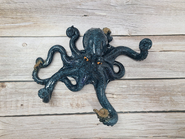 Octopus Hook, Octopus Decor, Nautical Decor, Octopus Key Hook, Octopus Figurine - Pink Horse Florida