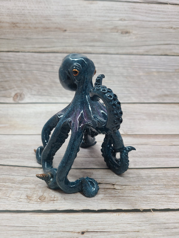 Octopus Figurine, Octopus Decor, Nautical Decor, Beach Decor, Beach Figurine - Pink Horse Florida