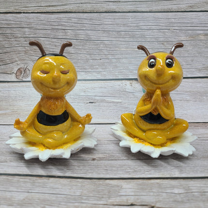 Bumblebee Figurine, Meditating Figurine, Meditating Bumblebee, Bee Figurine, FREE SHIPPING - Pink Horse Florida