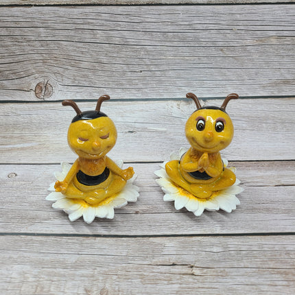 Bumblebee Figurine, Meditating Figurine, Meditating Bumblebee, Bee Figurine, FREE SHIPPING - Pink Horse Florida