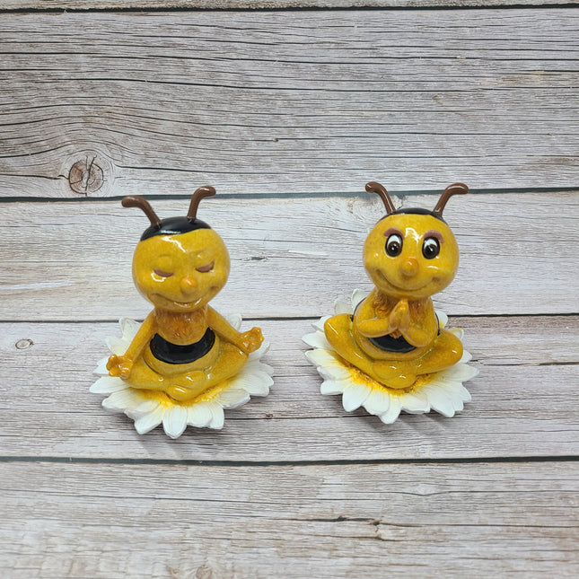 Bumblebee Figurine, Meditating Figurine, Meditating Bumblebee, Bee Figurine, FREE SHIPPING - Pink Horse Florida