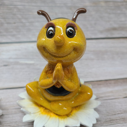 Bumblebee Figurine, Meditating Figurine, Meditating Bumblebee, Bee Figurine, FREE SHIPPING - Pink Horse Florida